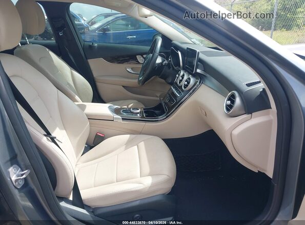 55SWF4JBXHU230897 2017 MERCEDES-BENZ C-CLASS Gray Vista interior delantera