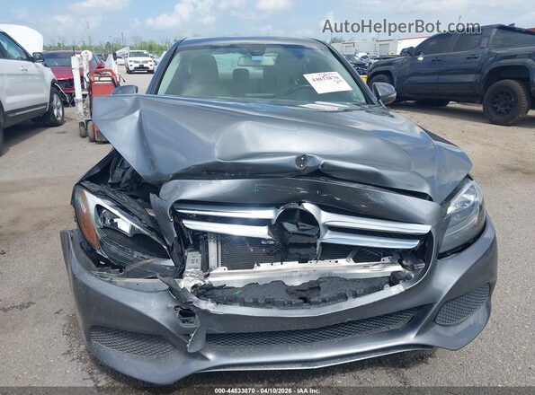 55SWF4JBXHU230897 2017 MERCEDES-BENZ C-CLASS Gray Vista del cuadro de instrumentos