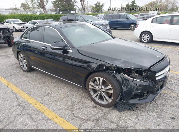 55SWF4JBXJU244174 2018 MERCEDES-BENZ C-CLASS Black Delantero derecho