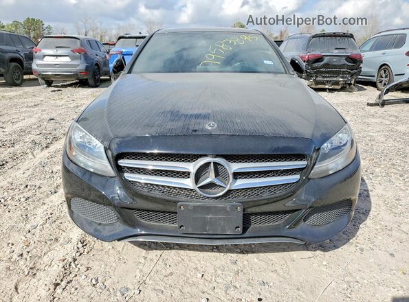 55SWF4JBXJU264313 2018 MERCEDES-BENZ C Black Vista frontal