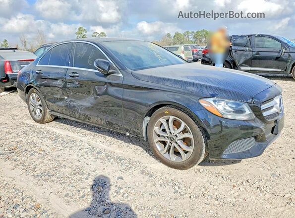 55SWF4JBXJU264313 2018 MERCEDES-BENZ C Black Delantero derecho