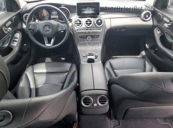 55SWF4KB1GU115389 2016 MERCEDES-BENZ C Белый Вид панели приборов