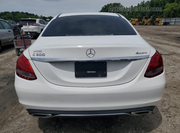 55SWF4KB1GU115389 2016 MERCEDES-BENZ C Белый Вид сзади