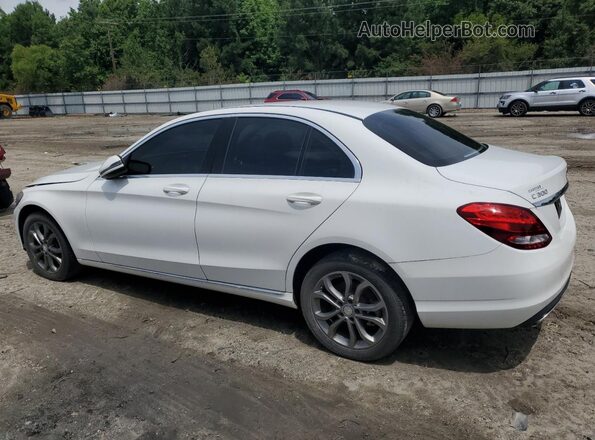 55SWF4KB1GU115389 2016 MERCEDES-BENZ C Белый Задняя левая четверть