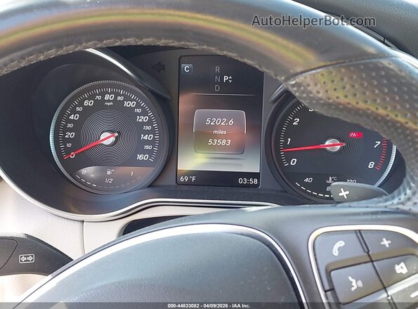 55SWF4KB1HU186206 2017 MERCEDES-BENZ C-CLASS White უკანა სავარძლების ხედი