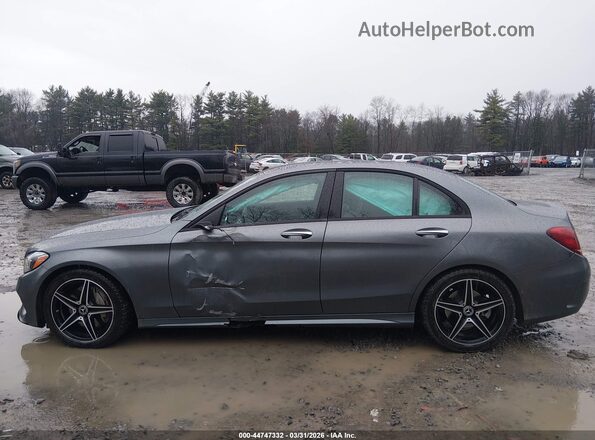 55SWF4KB1HU213856 2017 MERCEDES-BENZ C-CLASS Серый Панорамный вид салона 360°