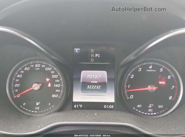 55SWF4KB1HU213856 2017 MERCEDES-BENZ C-CLASS Серый Вид задних сидений