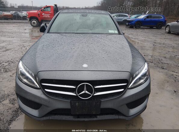 55SWF4KB1HU213856 2017 MERCEDES-BENZ C-CLASS Серый Вид щитка приборов