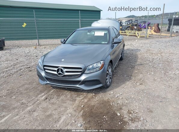55SWF4KB2HU211453 2017 MERCEDES-BENZ C-CLASS Gray Vista tres cuartos delantera izquierda