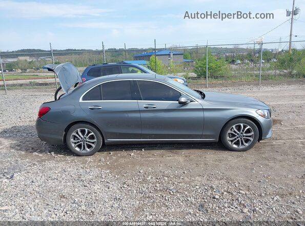55SWF4KB2HU211453 2017 MERCEDES-BENZ C-CLASS Gray Vista interior trasera
