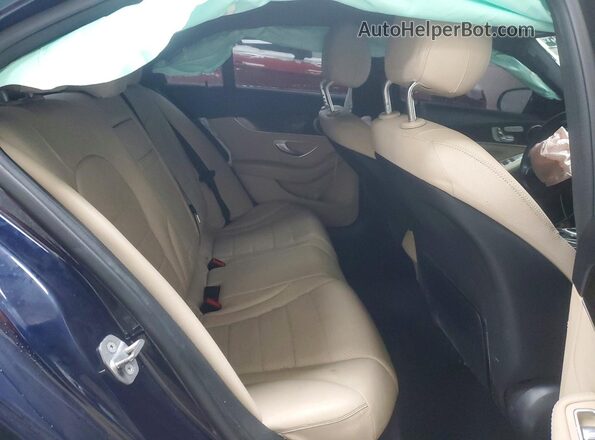 55SWF4KB2JU247200 2018 MERCEDES-BENZ C Blue Vista de los asientos traseros