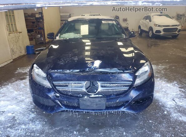 55SWF4KB2JU247200 2018 MERCEDES-BENZ C Blue Vista frontal
