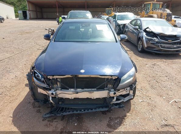 55SWF4KB3GU128371 2016 MERCEDES-BENZ C-CLASS Blue Rear interior view