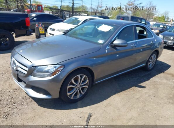 55SWF4KB3HU226656 2017 MERCEDES-BENZ C-CLASS Gray Vista tres cuartos delantera izquierda