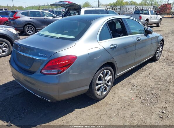 55SWF4KB3HU226656 2017 MERCEDES-BENZ C-CLASS Gray Trasero derecho