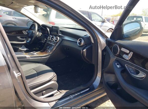 55SWF4KB3HU226656 2017 MERCEDES-BENZ C-CLASS Gray Vista interior delantera
