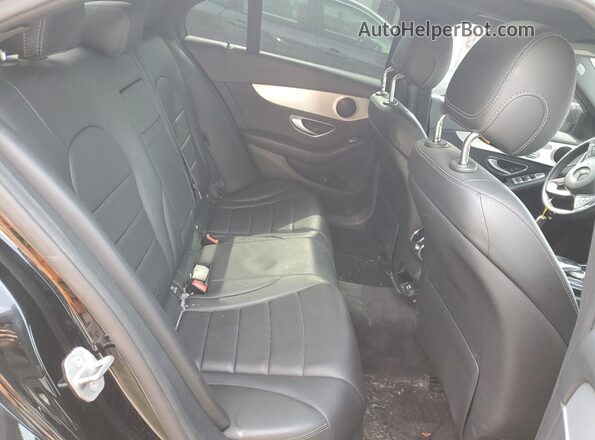 55SWF4KB3HU232926 2017 MERCEDES-BENZ C Black Հետևի նստատեղերի տեսք