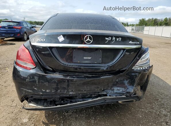 55SWF4KB3HU232926 2017 MERCEDES-BENZ C Black Հետևի տեսք