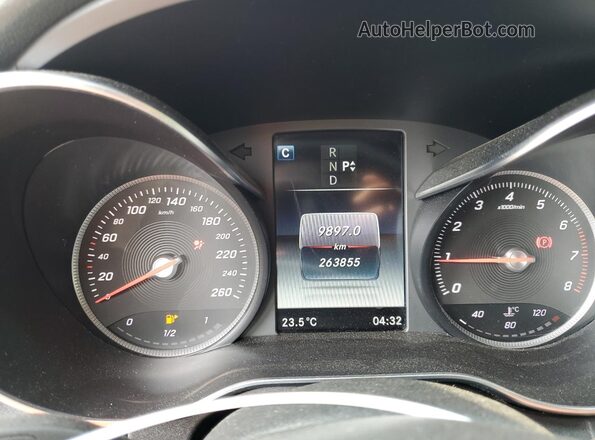 55SWF4KB3HU232926 2017 MERCEDES-BENZ C Black Սարքավորումների վահանակի տեսք