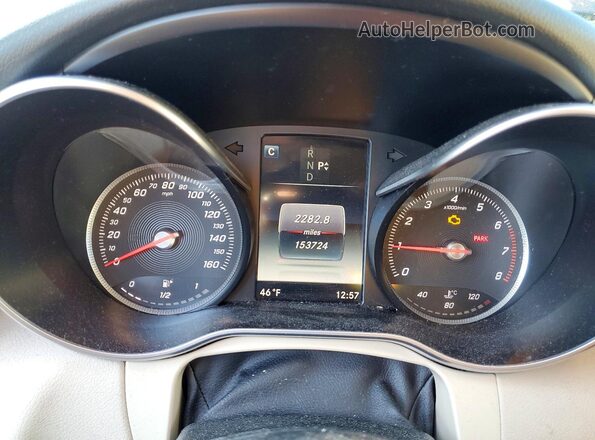 55SWF4KB4GU118044 2016 MERCEDES-BENZ C Blue Vista del cuadro de instrumentos