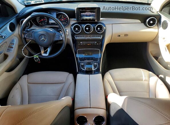 55SWF4KB4GU118044 2016 MERCEDES-BENZ C Blue Vista del salpicadero
