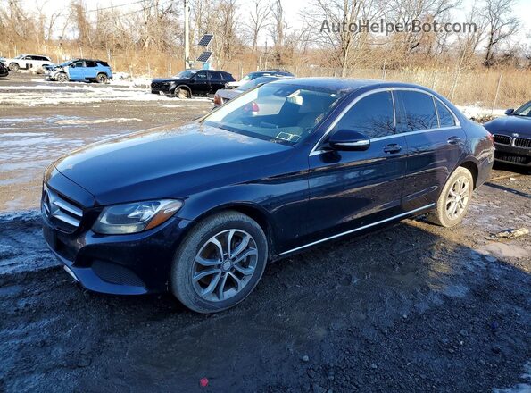 55SWF4KB4GU118044 2016 MERCEDES-BENZ C Blue Vista tres cuartos delantera izquierda