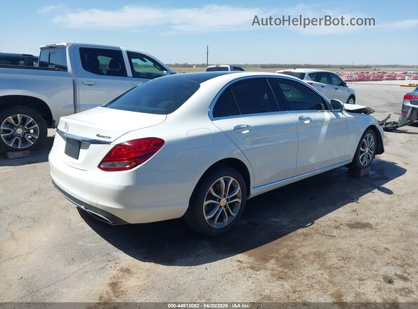 55SWF4KB4HU202575 2017 MERCEDES-BENZ C-CLASS White Tył prawy