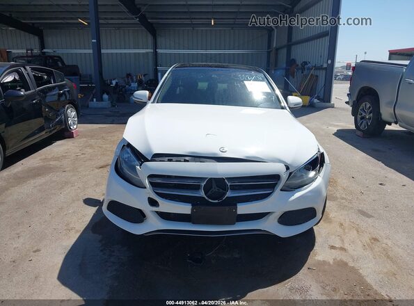 55SWF4KB4HU202575 2017 MERCEDES-BENZ C-CLASS White Widok zestawu wskaźników
