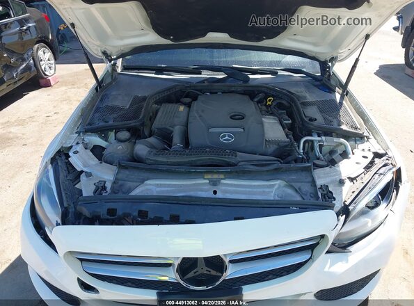 55SWF4KB4HU202575 2017 MERCEDES-BENZ C-CLASS White Widok z tyłu