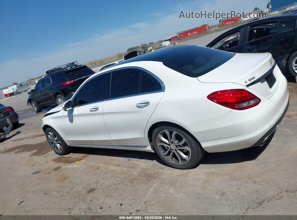55SWF4KB4HU202575 2017 MERCEDES-BENZ C-CLASS White Widok wnętrza 360 stopni