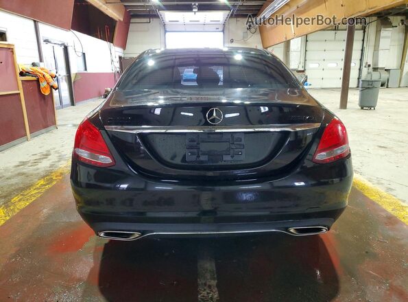 55SWF4KB4JU270302 2018 MERCEDES-BENZ C Black Widok z tyłu