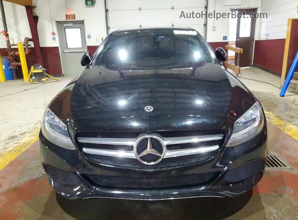55SWF4KB4JU270302 2018 MERCEDES-BENZ C Black Widok z przodu