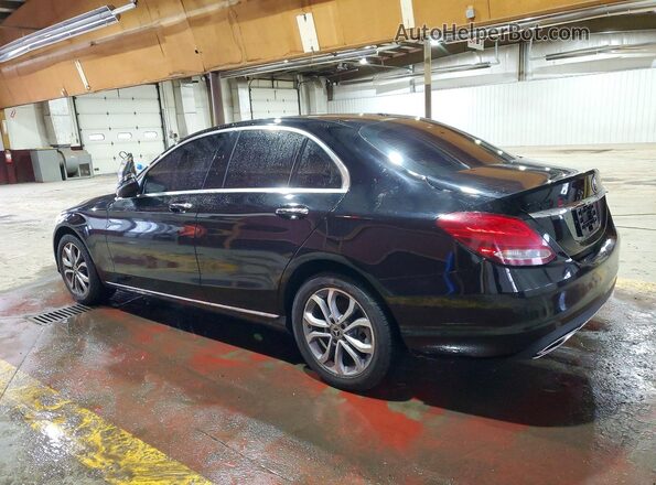 55SWF4KB4JU270302 2018 MERCEDES-BENZ C Black Tył lewy