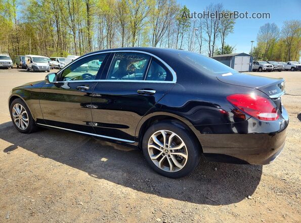 55SWF4KB4JU271269 2018 MERCEDES-BENZ C Black Tył lewy