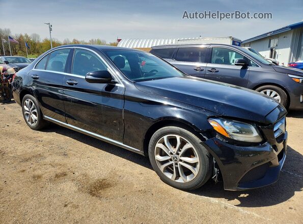 55SWF4KB4JU271269 2018 MERCEDES-BENZ C Black Przód prawy