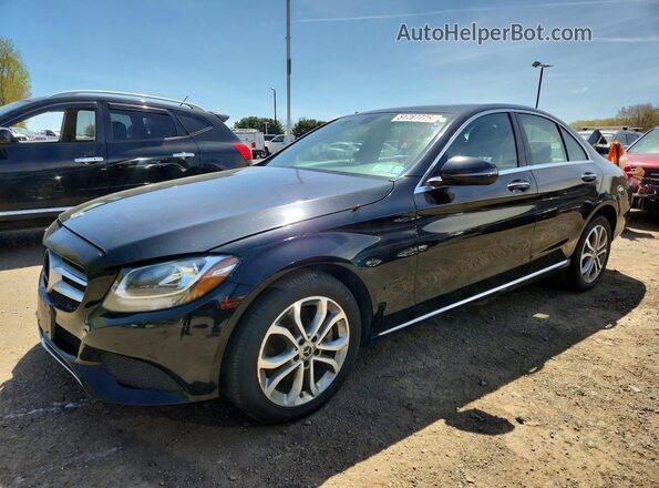 55SWF4KB4JU271269 2018 MERCEDES-BENZ C Black Przód lewy