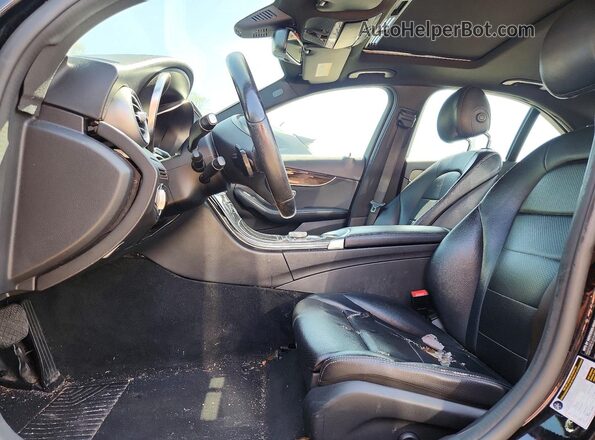 55SWF4KB4JU271269 2018 MERCEDES-BENZ C Black Widok wnętrza z przodu