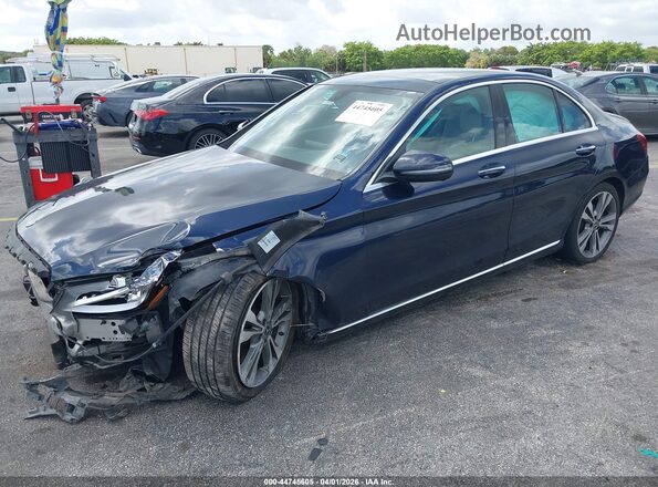 55SWF4KB4JU279274 2018 MERCEDES-BENZ C-CLASS Dark Blue Դիմացի տեսք