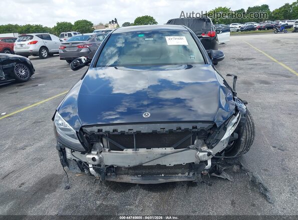 55SWF4KB4JU279274 2018 MERCEDES-BENZ C-CLASS Dark Blue Սալոնի հետևի տեսք