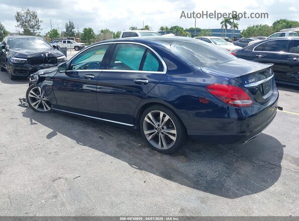 55SWF4KB4JU279274 2018 MERCEDES-BENZ C-CLASS Dark Blue Հետևի ձախ