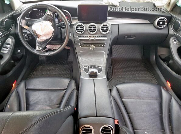 55SWF4KB5GU167625 2016 MERCEDES-BENZ C White Вид панелі приладів
