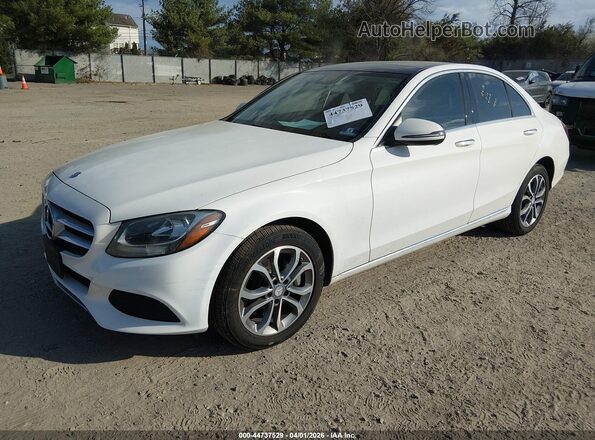55SWF4KB6HU186959 2017 MERCEDES-BENZ C-CLASS Белый Передняя левая четверть