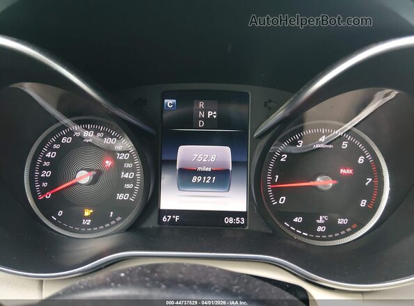 55SWF4KB6HU186959 2017 MERCEDES-BENZ C-CLASS Белый Вид задних сидений