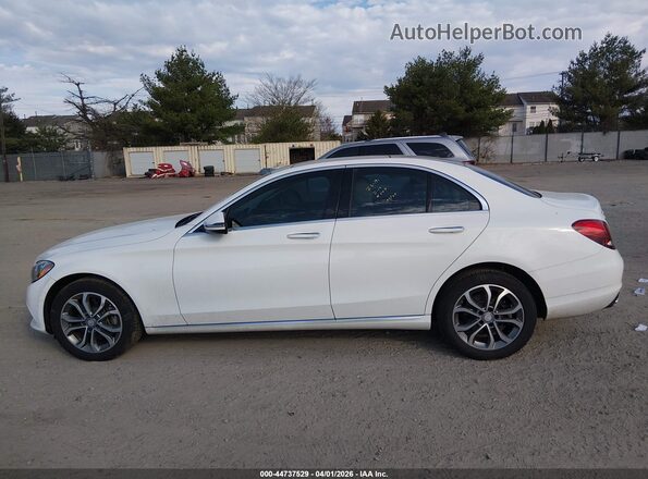 55SWF4KB6HU186959 2017 MERCEDES-BENZ C-CLASS Белый Панорамный вид салона 360°