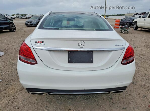 55SWF4KB6HU188324 2017 MERCEDES-BENZ C White Vista trasera