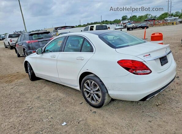 55SWF4KB6HU188324 2017 MERCEDES-BENZ C White Trasero izquierdo