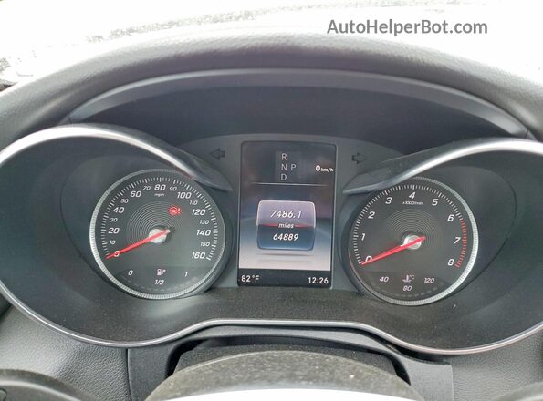 55SWF4KB6HU188324 2017 MERCEDES-BENZ C White Vista del cuadro de instrumentos
