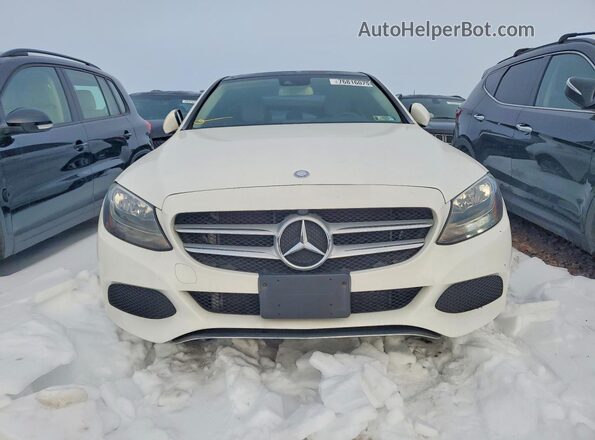 55SWF4KB6HU189411 2017 MERCEDES-BENZ C White Widok z przodu