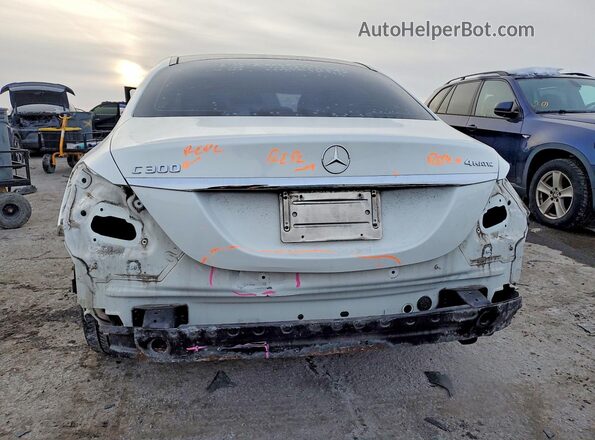55SWF4KB6HU189411 2017 MERCEDES-BENZ C White Widok z tyłu
