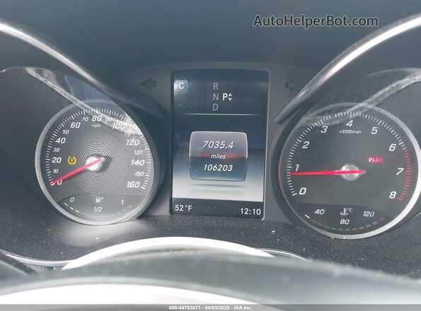 55SWF4KB6HU226120 2017 MERCEDES-BENZ C-CLASS White Հետևի նստատեղերի տեսք